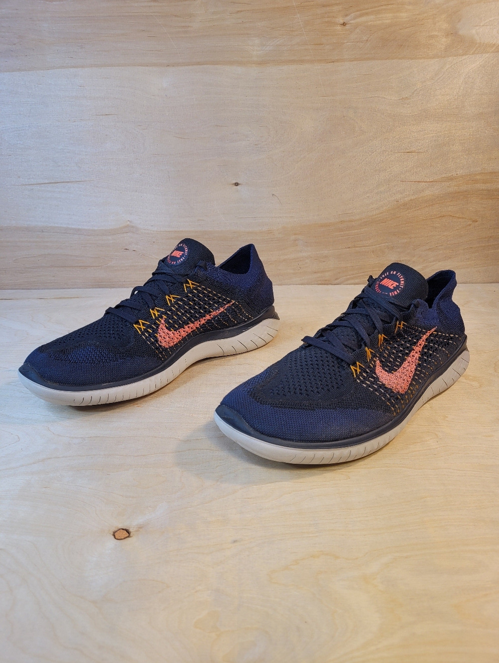 Nike Free RN Flyknit 2018 Athletic Running Lightweight Sneakers - Picture 4 of 10